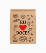 Saco Kraft delivery amo doces - Imagem 2